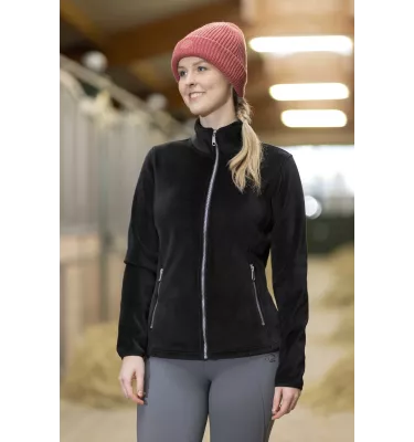Bluza polarowa jeździecka Leana c.lila L