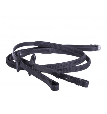 Gumowe wodze Soft brąz full