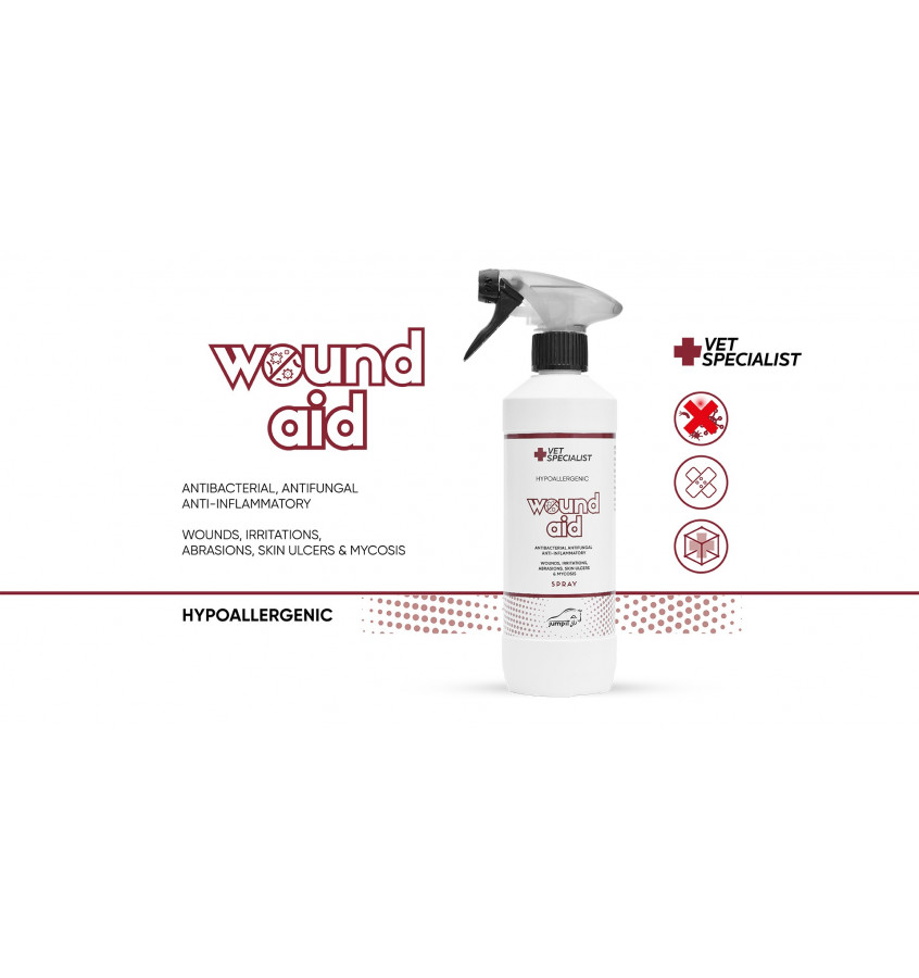 Wound Aid spray na rany przeciwgrzybiczny 500ml