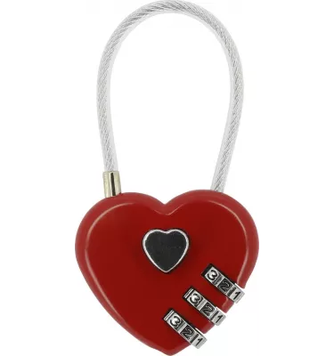 Kłódka w kształcie serca Hippotonic fuksja