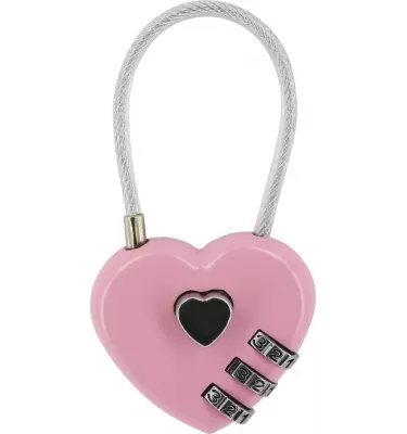 Kłódka w kształcie serca Hippotonic fuksja