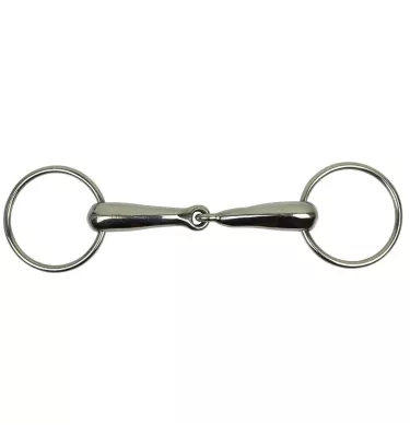 Wędzidło pojedynczo łamane puste, grube 11,5