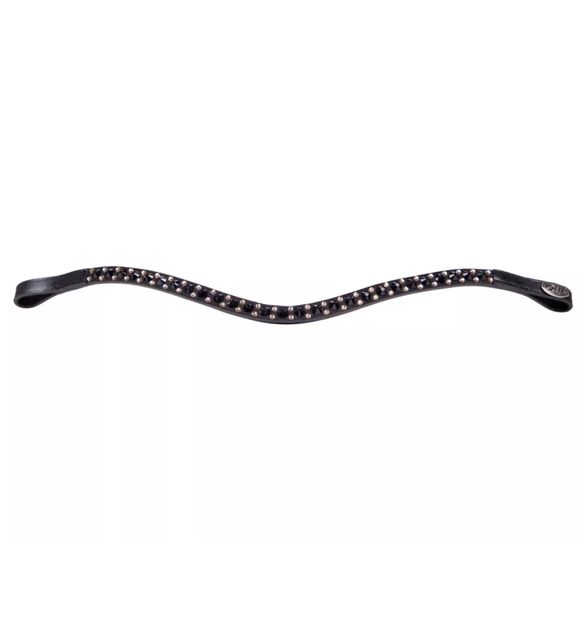 Naczółek dla konia Menton pomarańcz cob