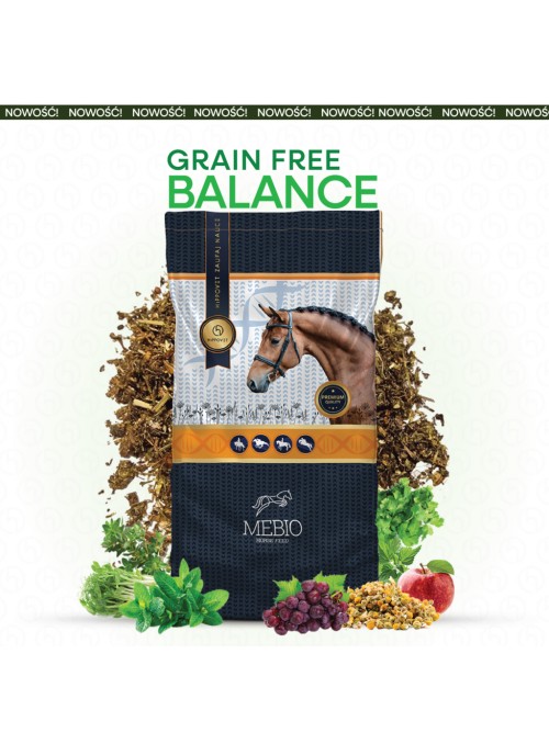 MEBIO Grain Free Balance dla koni wrażliwych pokarmowo 14kg