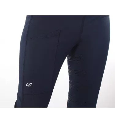 Legginsy jeździeckie Eden Junior granat 140