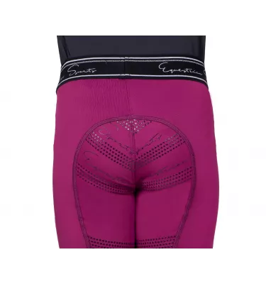 Legginsy jeździeckie Eden Junior granat 140