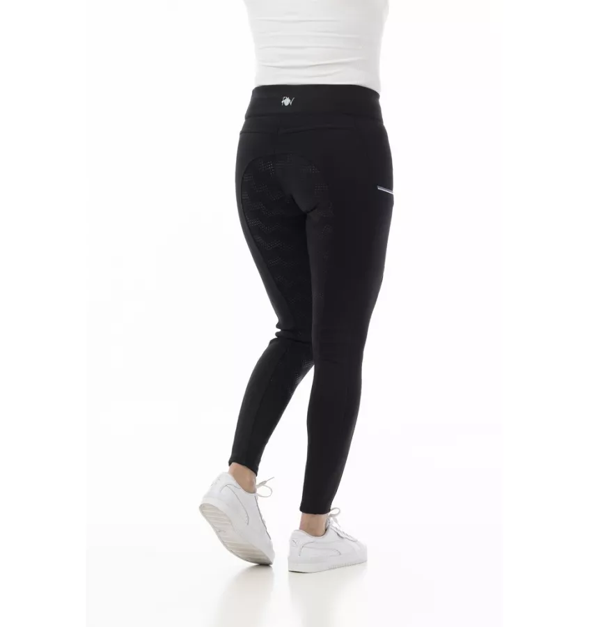 Legginsy jeździeckie dziecięce Agadir czarne 10 la