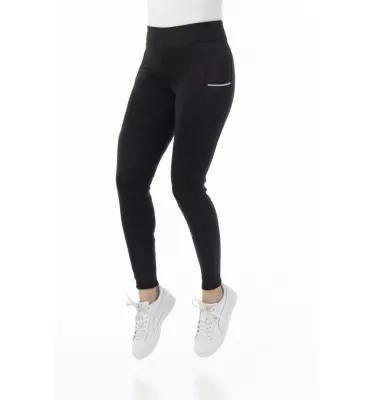 Legginsy jeździeckie dziecięce Agadir czarne 10 la