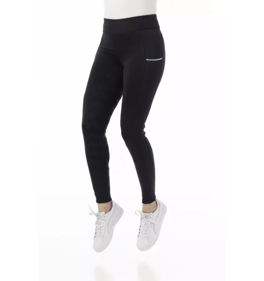 Legginsy jeździeckie dziecięce Agadir czarne 10 la