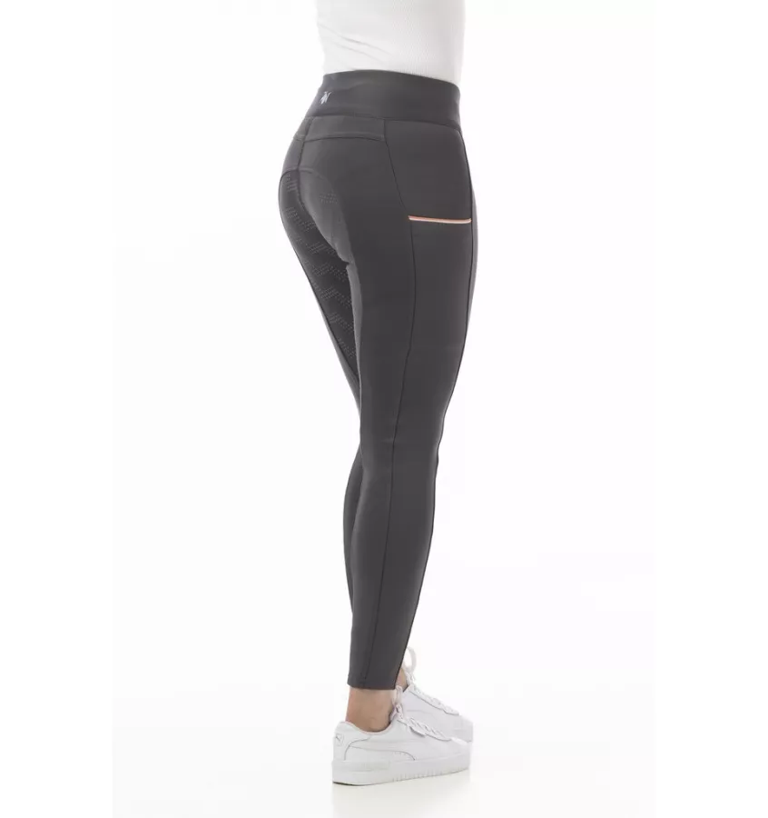 Legginsy jeździeckie dziecięce Agadir czarne 10 la