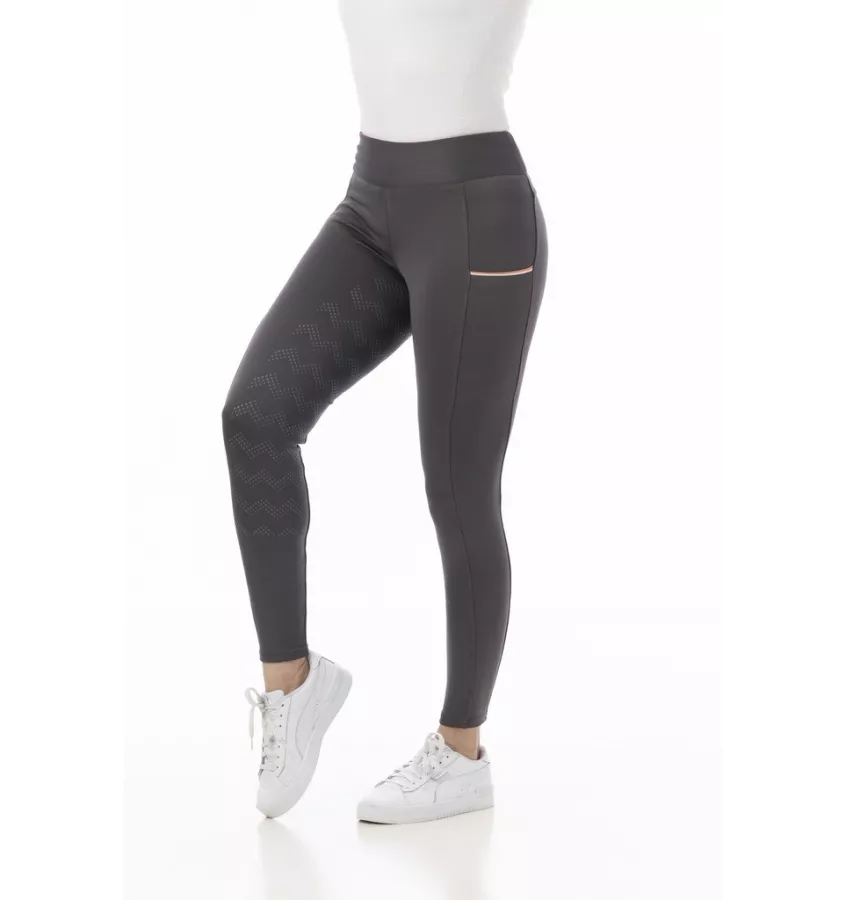 Legginsy jeździeckie dziecięce Agadir czarne 10 la