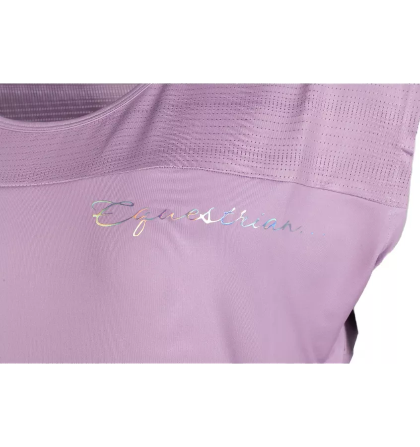 T-shirt jeździecki Harbour Island lila L