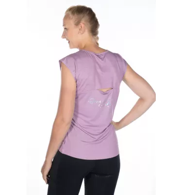 T-shirt jeździecki Harbour Island lila L