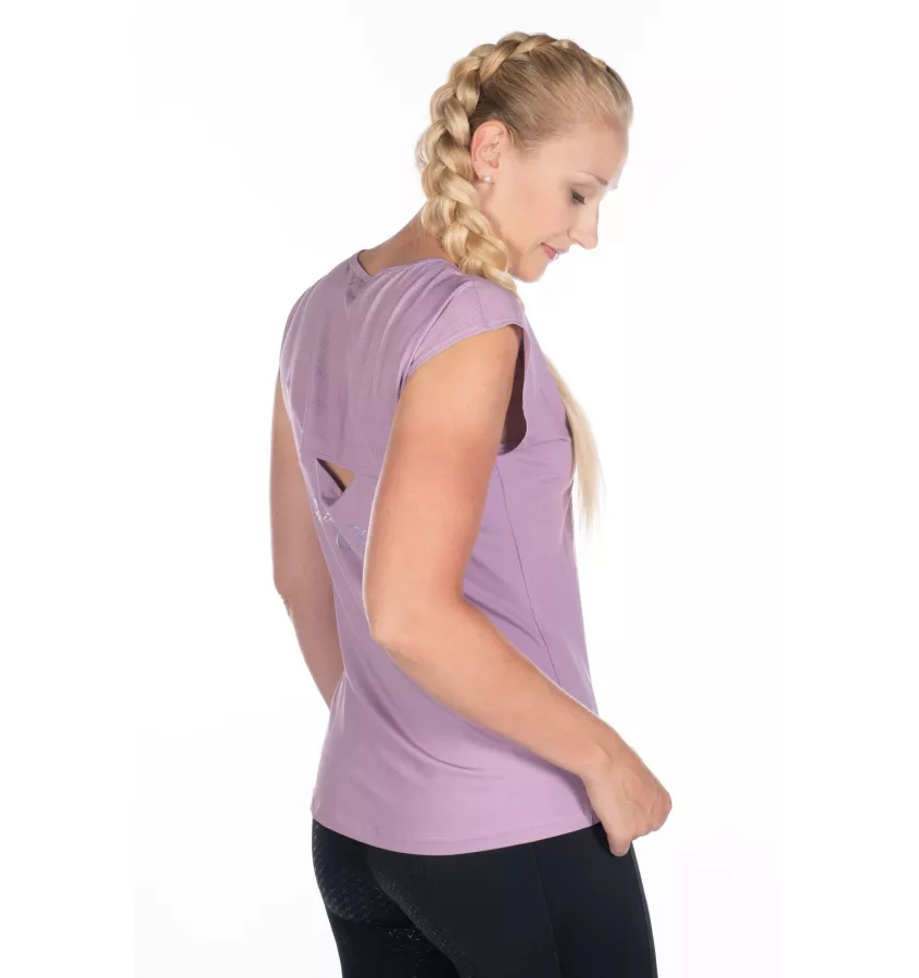 T-shirt jeździecki Harbour Island lila L