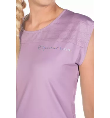 T-shirt jeździecki Harbour Island lila L