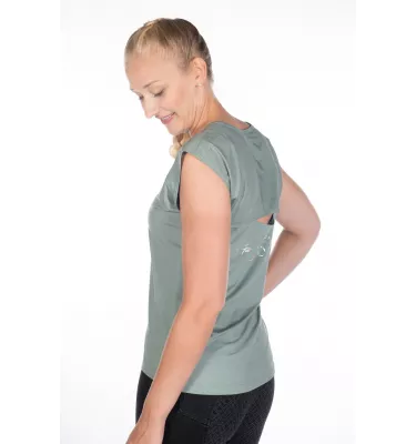 T-shirt jeździecki Harbour Island lila L