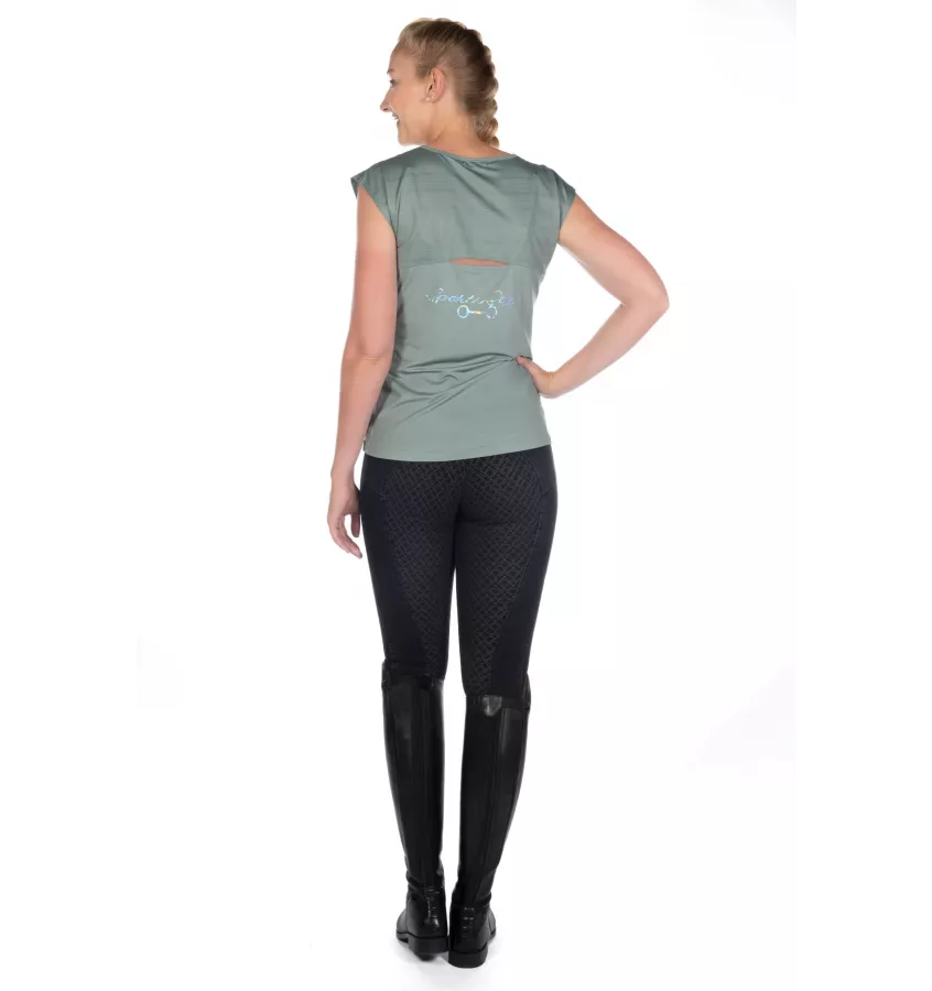 T-shirt jeździecki Harbour Island lila L