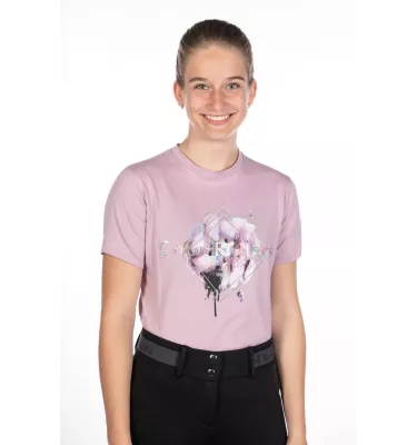 T-shirt jeździecki dziecięcy Hailey 140