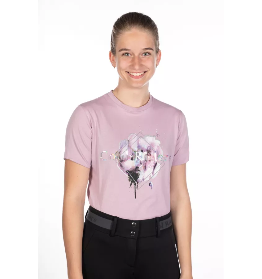 T-shirt jeździecki dziecięcy Hailey 140