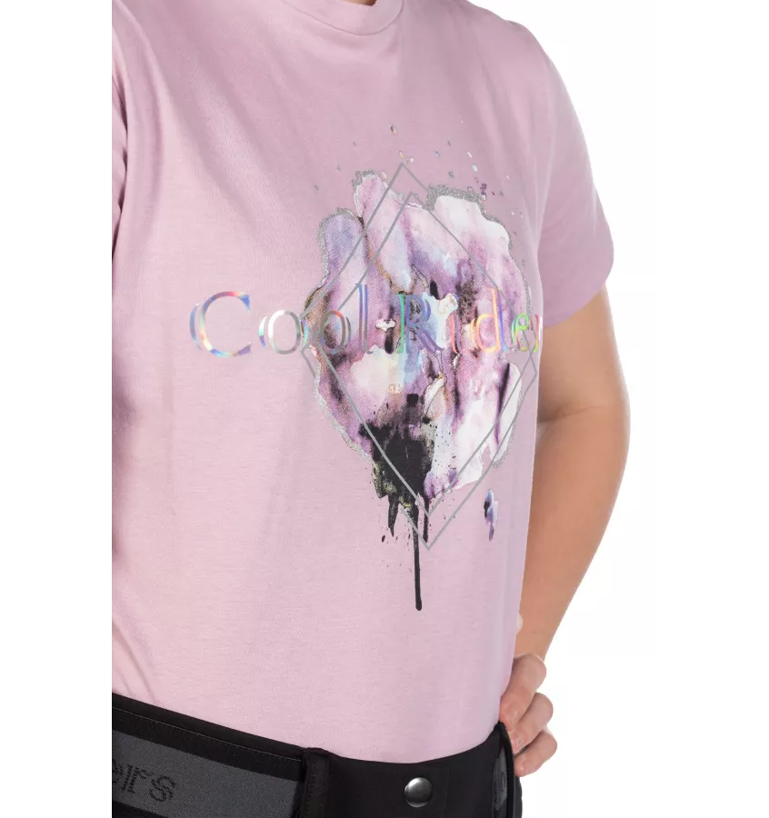 T-shirt jeździecki dziecięcy Hailey 140