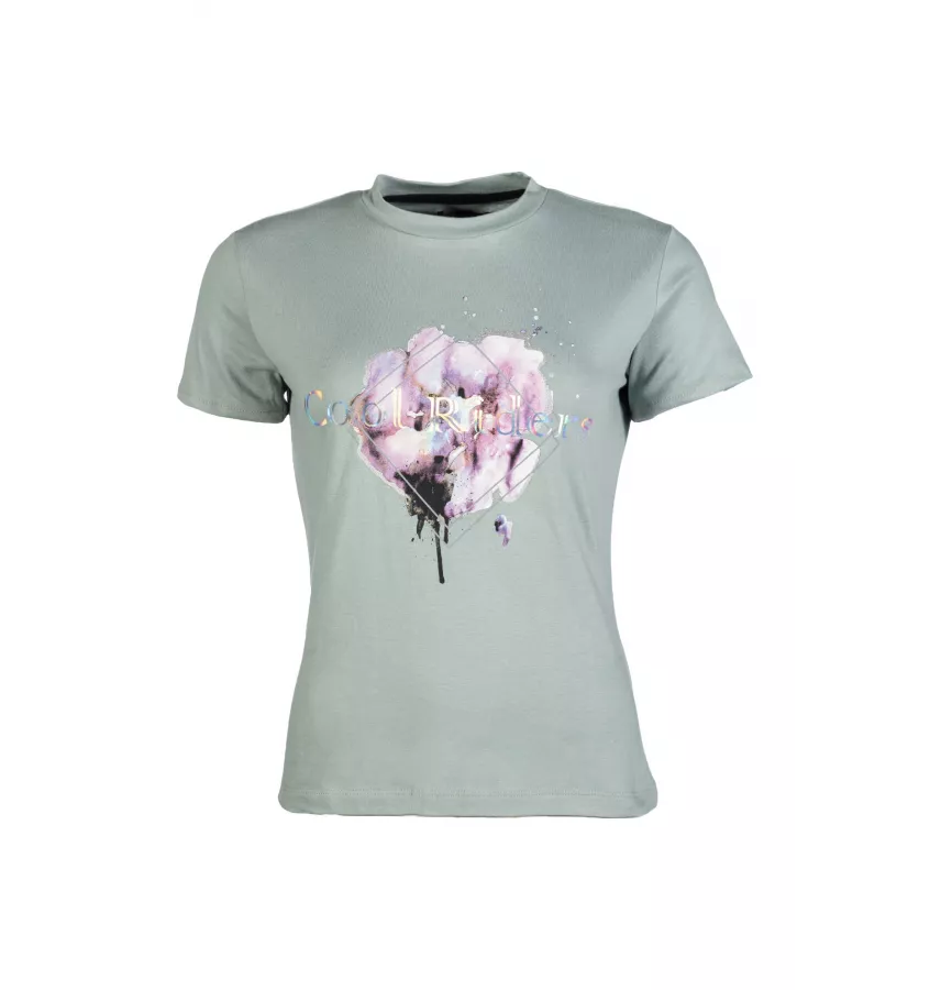 T-shirt jeździecki dziecięcy Hailey 140