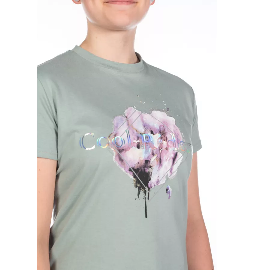 T-shirt jeździecki dziecięcy Hailey 140