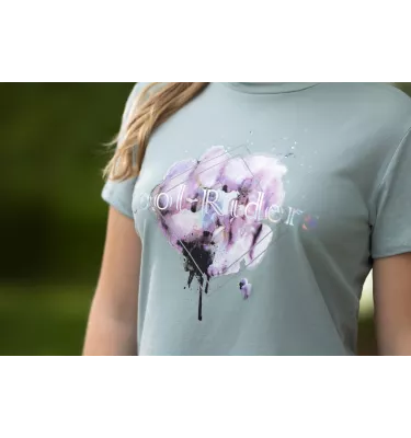 T-shirt jeździecki dziecięcy Hailey 140