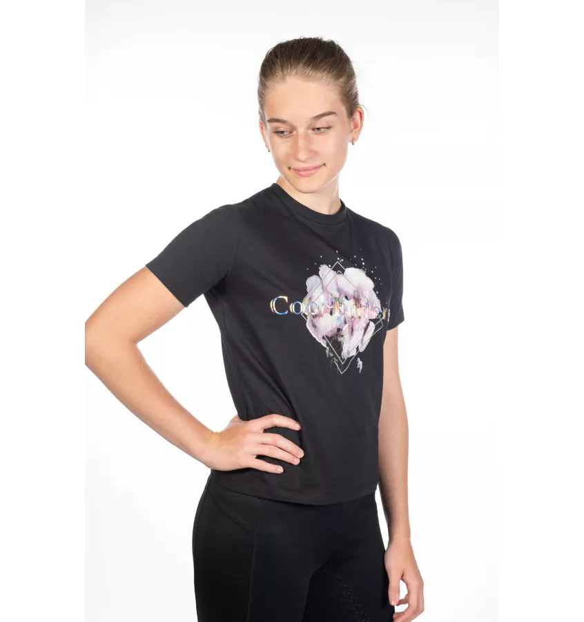 T-shirt jeździecki dziecięcy Hailey 140