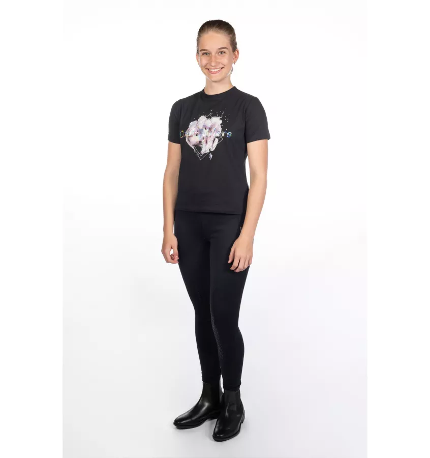 T-shirt jeździecki dziecięcy Hailey 140