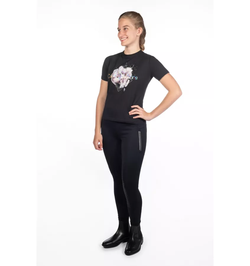 T-shirt jeździecki dziecięcy Hailey 140