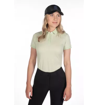 Koszulka jeździecka polo Catherine błękit L
