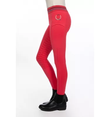 Legginsy jeździeckie dziecięce Aymee róż 110/116