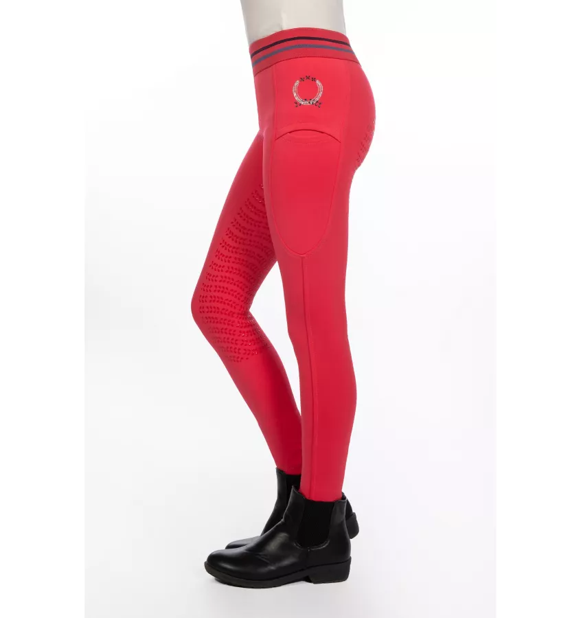 Legginsy jeździeckie dziecięce Aymee róż 110/116