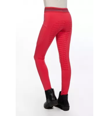 Legginsy jeździeckie dziecięce Aymee róż 110/116