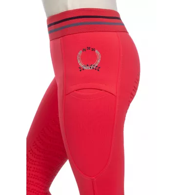 Legginsy jeździeckie dziecięce Aymee róż 110/116