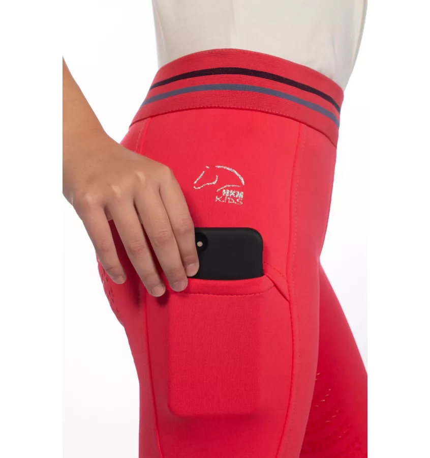 Legginsy jeździeckie dziecięce Aymee róż 110/116