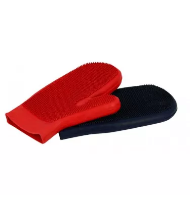 Gumowa rękawica do sierści i mycia