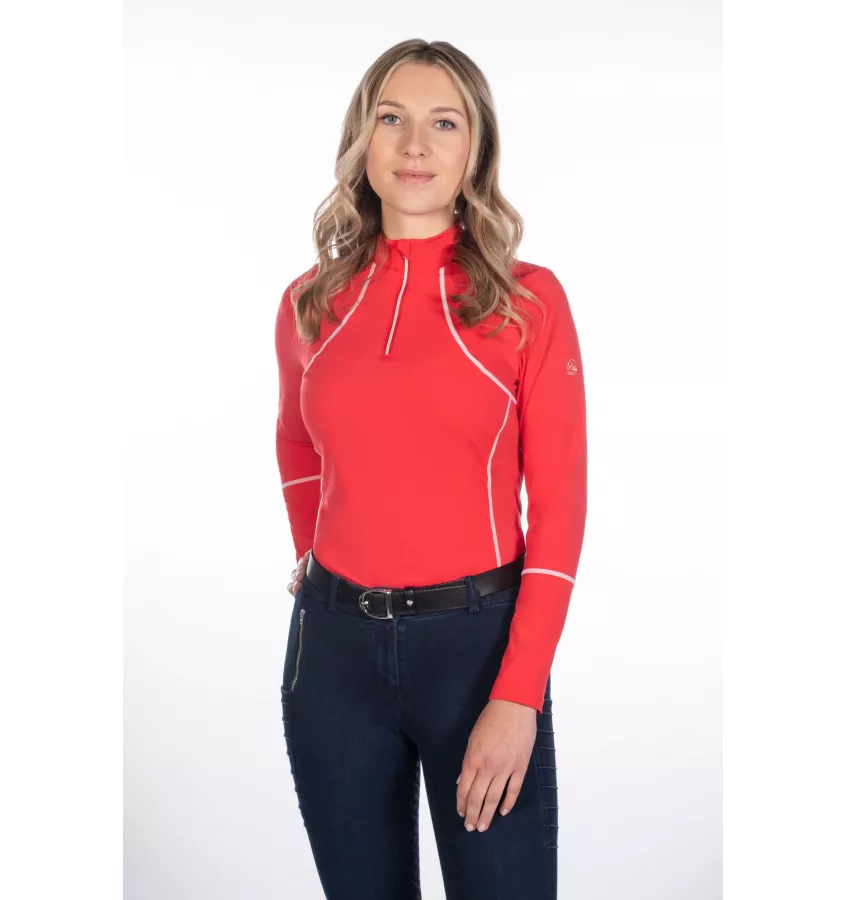 Koszulka jeździecka Aruba czerwony L