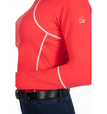 Koszulka jeździecka Aruba czerwony L