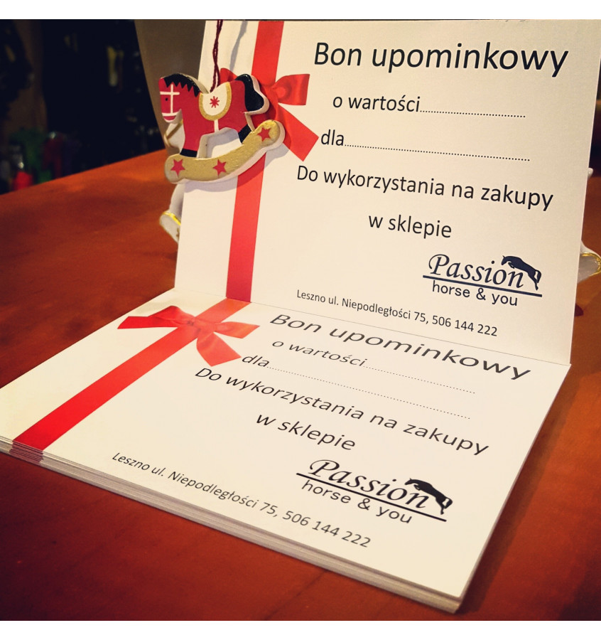Bon upominkowy o wartości 200 zł