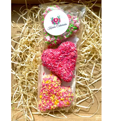 Ciasteczka serduszka 3 sztuki