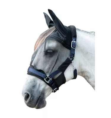 Maska na owady z mocowaniem szary cob