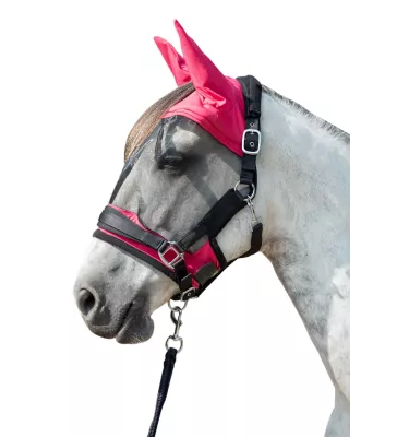 Maska na owady z mocowaniem szary cob