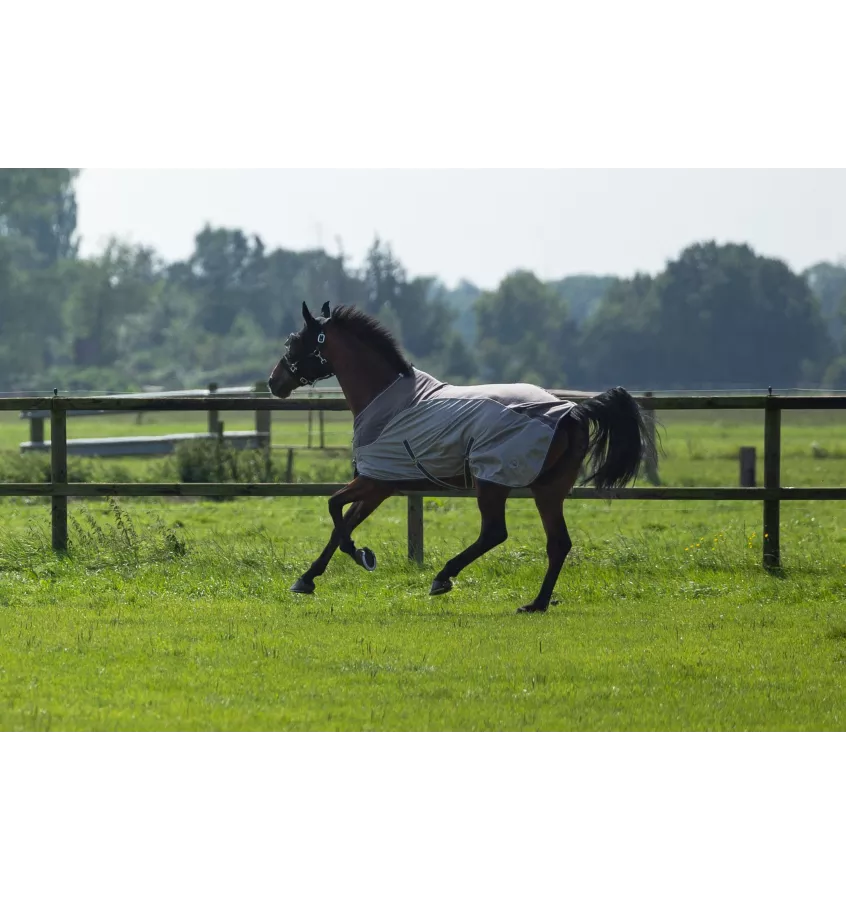 Derka polarowo siatkowa Comfort szary 115