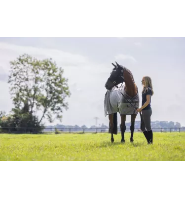 Derka polarowo siatkowa Comfort szary 115