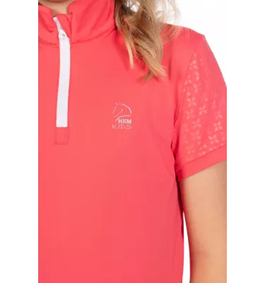 Koszulka jeździecka dziecięca Aymee nieb 110/116