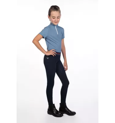 Koszulka jeździecka dziecięca Aymee nieb 110/116
