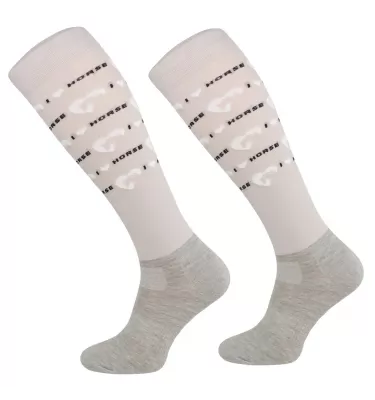 Podkolanówki jeździeckie i love horse czarne 31-34