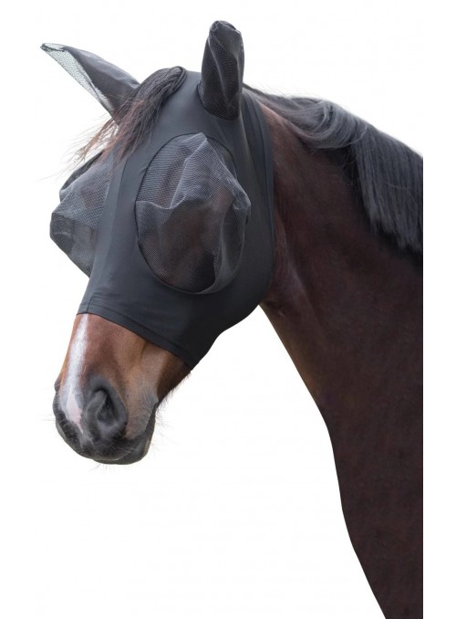 Maska na owady dla konia FinoStrech czarny cob