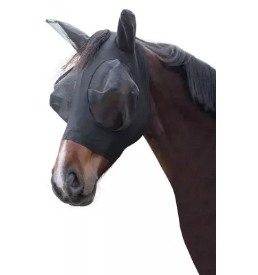 Maska na owady dla konia FinoStrech czarny cob
